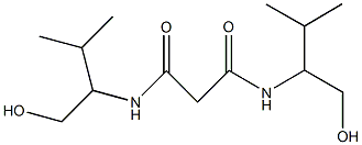 N~1~,N~3~-bis[1-(hydroxymethyl)-2-methylpropyl]malonamide 结构式