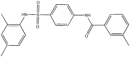 N-{4-[(2,4-dimethylanilino)sulfonyl]phenyl}-3-methylbenzamide 结构式