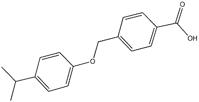 4-[(4-isopropylphenoxy)methyl]benzoic acid 结构式