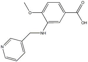 4-methoxy-3-[(3-pyridinylmethyl)amino]benzoic acid 结构式