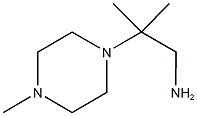 2-methyl-2-(4-methyl-1-piperazinyl)propylamine 结构式