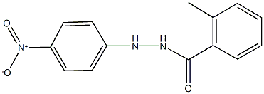 N'-{4-nitrophenyl}-2-methylbenzohydrazide 结构式