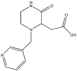 [3-oxo-1-(3-pyridinylmethyl)-2-piperazinyl]acetic acid 结构式