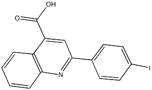 2-(4-iodophenyl)-4-quinolinecarboxylic acid 结构式