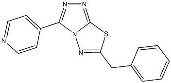 6-benzyl-3-(4-pyridinyl)[1,2,4]triazolo[3,4-b][1,3,4]thiadiazole 结构式