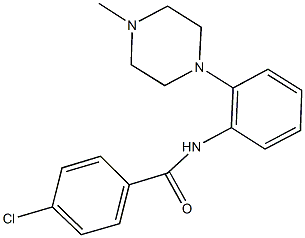 4-chloro-N-[2-(4-methyl-1-piperazinyl)phenyl]benzamide 结构式