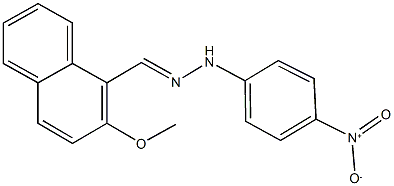 2-methoxy-1-naphthaldehyde {4-nitrophenyl}hydrazone 结构式