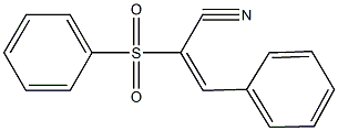 3-phenyl-2-(phenylsulfonyl)acrylonitrile 结构式