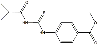 methyl 4-{[(isobutyrylamino)carbothioyl]amino}benzoate 结构式