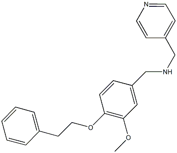 N-[3-methoxy-4-(2-phenylethoxy)benzyl]-N-(4-pyridinylmethyl)amine 结构式
