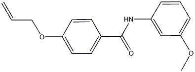 4-(allyloxy)-N-(3-methoxyphenyl)benzamide 结构式