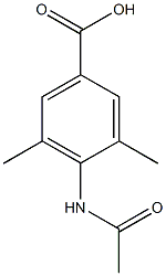 4-(acetylamino)-3,5-dimethylbenzoic acid 结构式