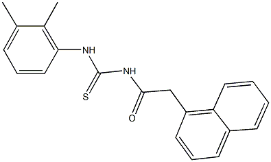 N-(2,3-dimethylphenyl)-N'-(1-naphthylacetyl)thiourea 结构式