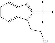 2-[2-(trifluoromethyl)-1H-benzimidazol-1-yl]ethanol 结构式