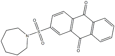 2-(1-azepanylsulfonyl)anthra-9,10-quinone 结构式