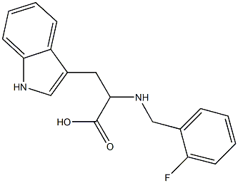 N-(2-fluorobenzyl)tryptophan 结构式