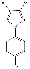 4-bromo-1-(4-bromophenyl)-1H-pyrazol-3-ol 结构式