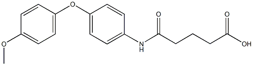 5-[4-(4-methoxyphenoxy)anilino]-5-oxopentanoic acid 结构式