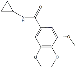 N-cyclopropyl-3,4,5-trimethoxybenzamide 结构式