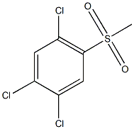 methyl 2,4,5-trichlorophenyl sulfone 结构式