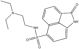 N-[2-(diethylamino)ethyl]-2-oxo-1,2-dihydrobenzo[cd]indole-6-sulfonamide 结构式