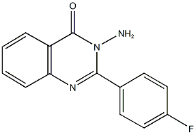 3-amino-2-(4-fluorophenyl)-4(3H)-quinazolinone 结构式