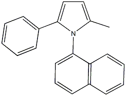 2-methyl-1-(1-naphthyl)-5-phenyl-1H-pyrrole 结构式