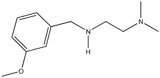 N-[2-(dimethylamino)ethyl]-N-(3-methoxybenzyl)amine 结构式