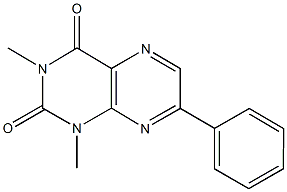 1,3-dimethyl-7-phenyl-2,4(1H,3H)-pteridinedione 结构式