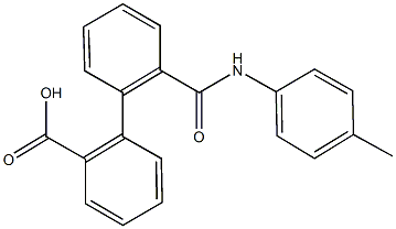 2'-(4-toluidinocarbonyl)[1,1'-biphenyl]-2-carboxylic acid 结构式