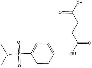 4-{4-[(dimethylamino)sulfonyl]anilino}-4-oxobutanoic acid 结构式