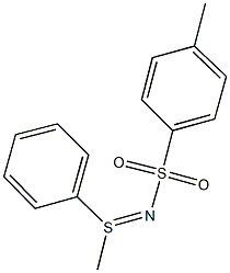 4-methyl-N-[methyl(phenyl)-lambda~4~-sulfanylidene]benzenesulfonamide 结构式