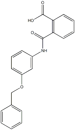 2-{[3-(benzyloxy)anilino]carbonyl}benzoic acid 结构式