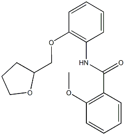2-methoxy-N-[2-(tetrahydro-2-furanylmethoxy)phenyl]benzamide 结构式