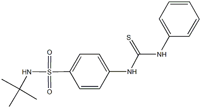 4-[(anilinocarbothioyl)amino]-N-(tert-butyl)benzenesulfonamide 结构式