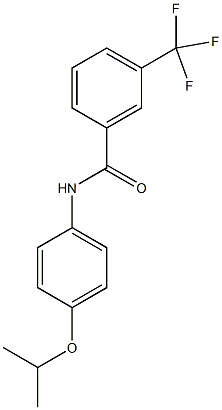 N-(4-isopropoxyphenyl)-3-(trifluoromethyl)benzamide 结构式