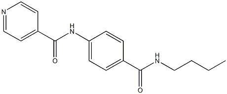 N-{4-[(butylamino)carbonyl]phenyl}isonicotinamide 结构式