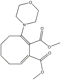 dimethyl 3-(4-morpholinyl)-2,8-cyclooctadiene-1,2-dicarboxylate 结构式