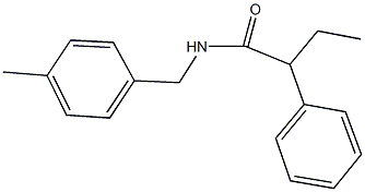 N-(4-methylbenzyl)-2-phenylbutanamide 结构式