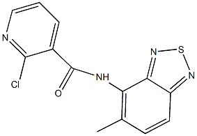 2-chloro-N-(5-methyl-2,1,3-benzothiadiazol-4-yl)nicotinamide 结构式