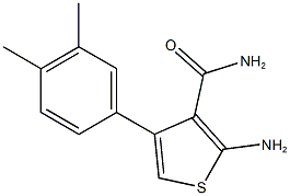 2-amino-4-(3,4-dimethylphenyl)-3-thiophenecarboxamide 结构式