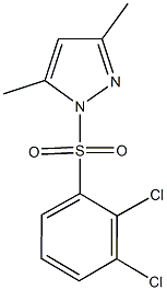 1-[(2,3-dichlorophenyl)sulfonyl]-3,5-dimethyl-1H-pyrazole 结构式