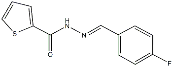 N'-(4-fluorobenzylidene)-2-thiophenecarbohydrazide 结构式