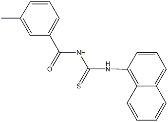 N-(3-methylbenzoyl)-N'-(1-naphthyl)thiourea 结构式