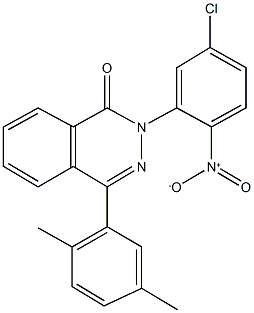 2-{5-chloro-2-nitrophenyl}-4-(2,5-dimethylphenyl)-1(2H)-phthalazinone 结构式