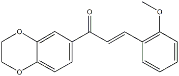 1-(2,3-dihydro-1,4-benzodioxin-6-yl)-3-(2-methoxyphenyl)-2-propen-1-one 结构式