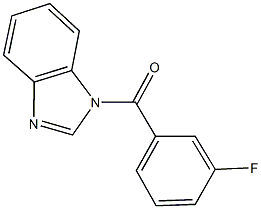 1-(3-fluorobenzoyl)-1H-benzimidazole 结构式