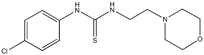 N-(4-chlorophenyl)-N'-[2-(4-morpholinyl)ethyl]thiourea 结构式