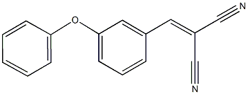 2-(3-phenoxybenzylidene)malononitrile 结构式