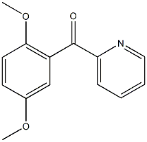 (2,5-dimethoxyphenyl)(2-pyridinyl)methanone 结构式